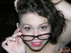 Glasses Babe Hairy Bush