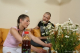 Pony-tailed brunette teen Vika