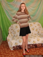 Russian teen blonde spreading her pussy wide open