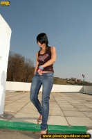Pissing in park