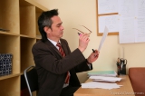 Teacher with a big