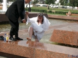 Wedding bride oops,flashing 2