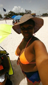 Big boobs black teen in bikini