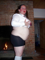 Fatty Tries to Be a Sexy Schoolgirl