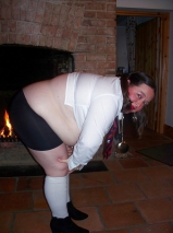 Fatty Tries to Be a Sexy Schoolgirl
