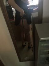 BIG ASS SHINY SPANDEX BOOTY GREEN DISCO JEANS CULO GRANDE