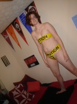 American couple posing to ranch