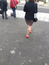 Pupleuse et sey en bas ou collant