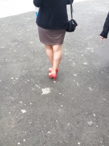 Pupleuse et sey en bas ou collant