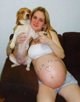 Body Writing - pregnant