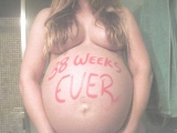 Body Writing - pregnant