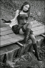 Latex lesbian oiled