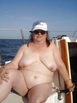 Older women naked outdoor 2.