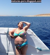 Sexy russian granny in bikini