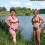 Sexy russian granny in bikini