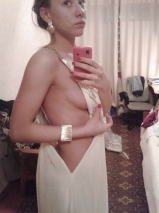 Naked phone selfies - teen tries out her new mobile