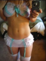 Blonde teaching assistant - sent me these nude selfies