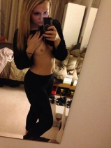 Blonde teen chav - british girl trys out her new phone camer