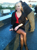 Tiny blonde amateur loves to pose naked