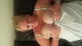 Blonde with tits out
