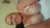 Blonde with tits out