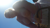 Cum on blonde tits