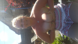 Cum on blonde tits