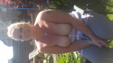 Cum on blonde tits