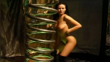 Slutty Camelia Escort Whore dances at the pole