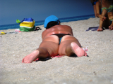 bbw beach candid