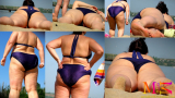 bbw beach candid