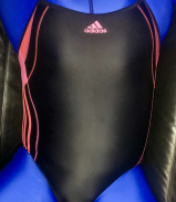 Pink and Black Adidas Swimsuit Outfit