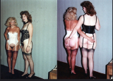 Pretty hairy women. Sexy underwear. Retro.