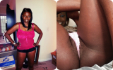 Sexy Amateur Ebony Dressed Undressed