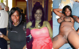 Sexy Amateur Ebony Dressed Undressed