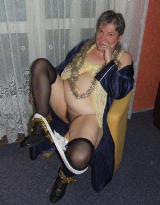 Mature. Stockings. Hairy pussy. 6