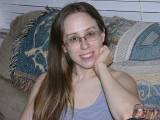 Amateur Glasses Wearing Girl Shows Off Her Hairy Bush