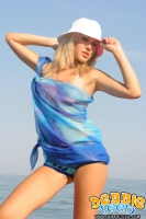 Teaser on a beach