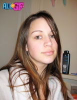 Naked girlfriend foamed in