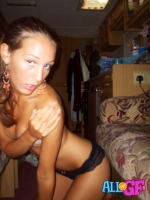 Beautiful girlfriend thong exposure