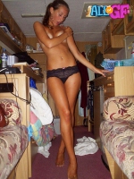 Beautiful girlfriend thong exposure
