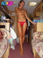 Beautiful girlfriend thong exposure