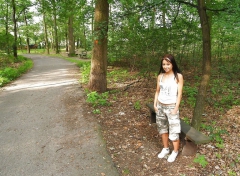 Little brunette in public - N
