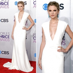 Taylor Swift - cleavage on people\'s choice awards - N