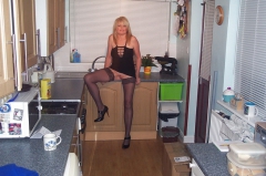 UK Amateur Slut Milf Samantha in black Dress Part 2 - N