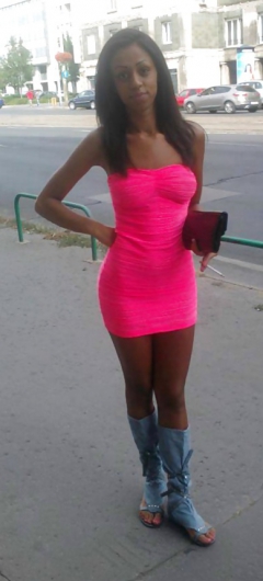 Teen sluts in fuchsia outfits mini dresses - N