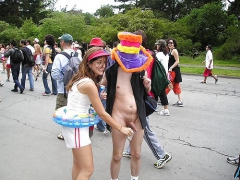 Women and cock in public (CFNM fun) - N
