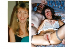 Slut wife clothed and unclothed - N