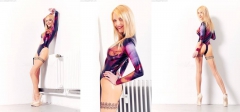 Latex lesbian oiled - N