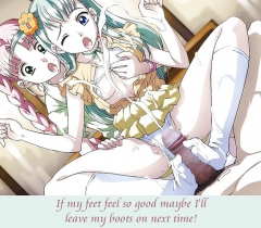 Anime Girls playing with a Real Cock (with captions) - No 75 - N